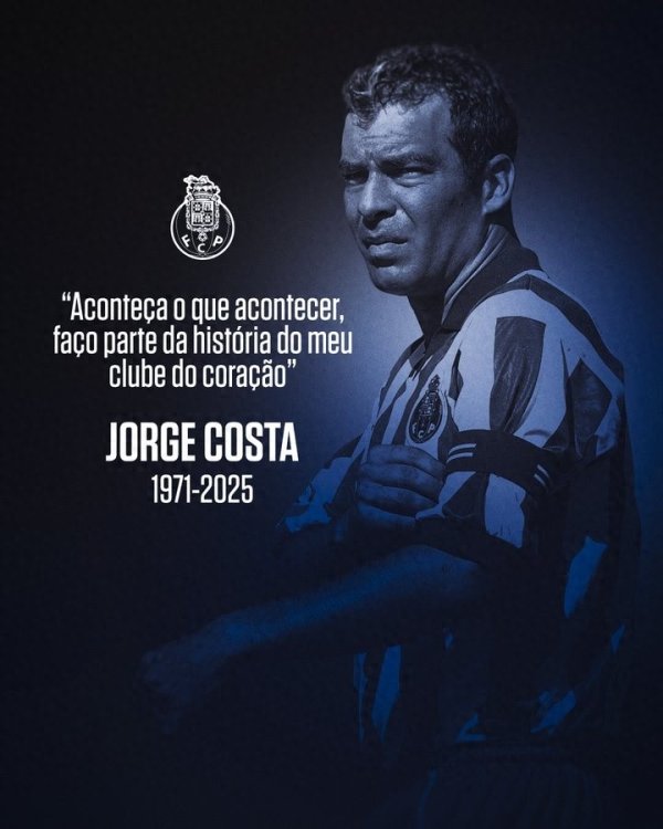 波尔图官方哀悼科斯塔: 你是领袖、领队  、楷模, 永别了 波尔图官方哀悼科斯塔: 你是领袖、领队  、楷模, 永别了