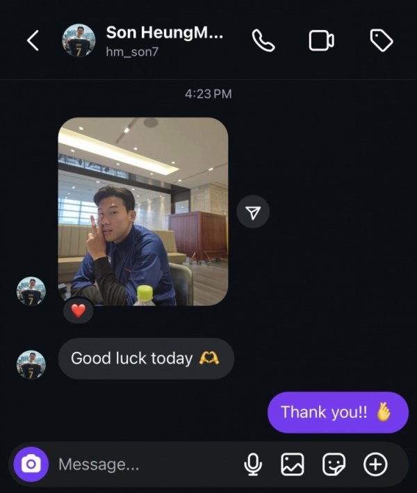 心系球队!洛杉矶FC社媒晒聊天记录,孙兴慜祝球队今天赛事 好运 心系球队!洛杉矶FC社媒晒聊天记录,孙兴慜祝球队今天赛事 好运