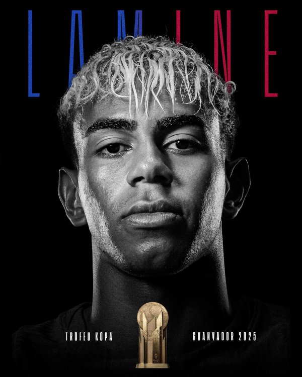 奖杯x2！亚马尔连续两年获得科帕奖，成为历史首人